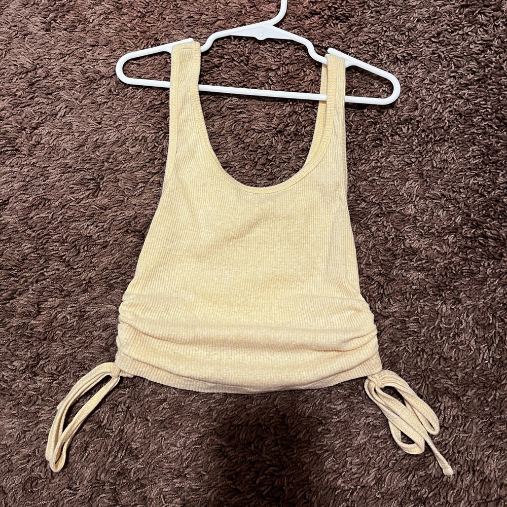 PAC yellow crop top